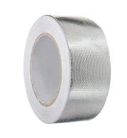 Aluminum Glass Tape – 2 Inch Width, 15 & 20 Yards Length, Silver | Glass Cloth Reinforced Foil Backing | High Temperature & Moisture Resistant | 24 Rolls/Carton